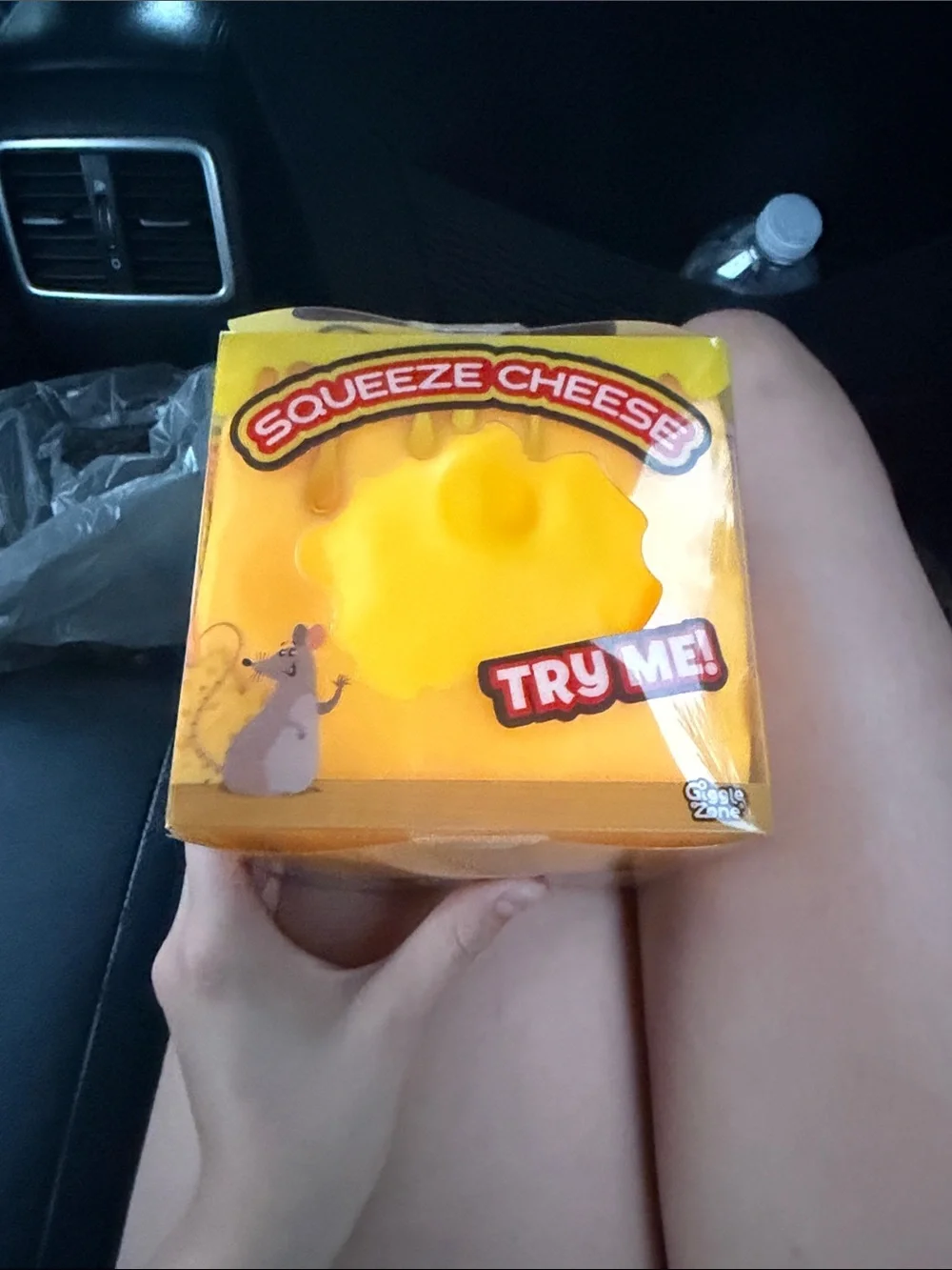Squeeze Cheese Squishy Toy by Squeeze - Bright Yellow